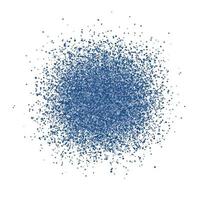 Explosion Konfetti in klassischen Blautönen auf weißem Hintergrund. die Farbe des Jahres 2020. Platzen von funkelnden Punkten. glänzender Staub Feuerwerk Vektor Hintergrund. schattierungen von blauem glitzertextureffekt.