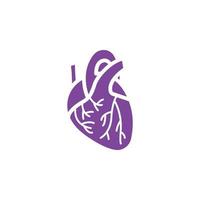 Herz, Menschenherz, Symbol für menschliches Herz vektor