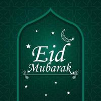 eid-karte, plakat, social-media-beitrag für den wunsch von eid mubarak design vektor