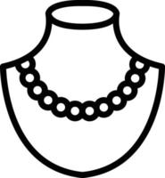 Vektorsymbol für Perlenkette vektor