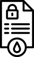 Datenleck-Vektor-Icon-Design-Illustration vektor