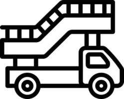 Leiter-LKW-Vektor-Icon-Design-Illustration vektor