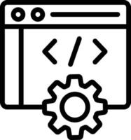 webbutveckling vektor ikon design illustration