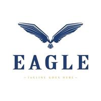 modern elegant eagle logotyp inspiration design vektor