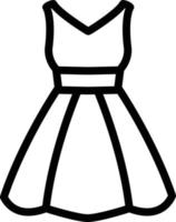Hochzeitskleid-Vektor-Symbol vektor