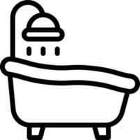 Badewanne-Vektor-Icon-Design-Illustration vektor