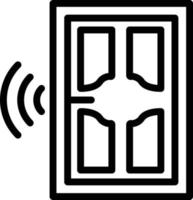 Smartdoor-Vektor-Icon-Design-Illustration vektor