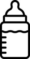 Babyflasche-Vektor-Icon-Design-Illustration vektor