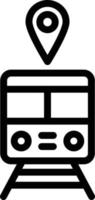 Bahnhof-Vektor-Icon-Design-Illustration vektor