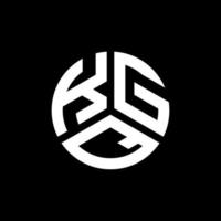 kgq-Buchstaben-Logo-Design auf schwarzem Hintergrund. kgq kreatives Initialen-Buchstaben-Logo-Konzept. kgq Briefgestaltung. vektor