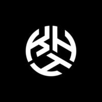 khh-Buchstaben-Logo-Design auf schwarzem Hintergrund. khh kreative Initialen schreiben Logo-Konzept. khh Briefgestaltung. vektor