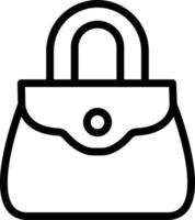 Handtasche-Vektor-Icon-Design-Illustration vektor