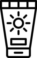 solkräm vektor ikon design illustration