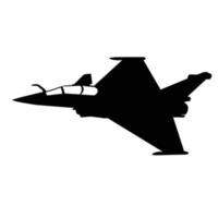 Jet Fighter Delta Wings Silhouette Vektordesign vektor