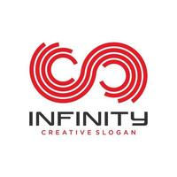 kreative Infinity-Logo-Design-Vektorvorlage vektor