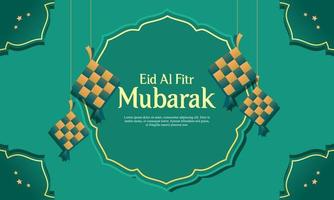 realistische grafikdesignvorlage für eid al-fitr ramadan illustration vektor