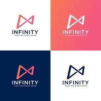 kreative Infinity-Logo-Design-Vektorvorlage vektor