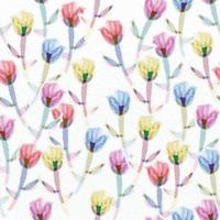 sömlös blandad regnbåge akvarell blommor mönster på pappersstruktur bakgrund, gratulationskort eller tyg vektor