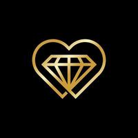 Diamant-Schmuck-Logo-Design-Vektor-Vorlage vektor