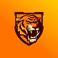 Illustration des Tigerkopfes für Sport- und Gaming-Logo