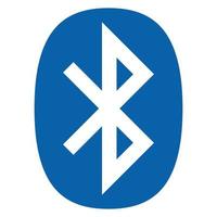 flaches Bluetooth-Symbol vektor