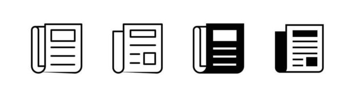 tidningsikon designelement lämpligt för webbplatser, tryckt design eller app vektor