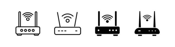 Router-Icon-Designelement geeignet für Website, Printdesign oder App vektor