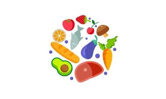 welternährungstag gesunde ernährung illustration grüner lebensmittelsicherheitsvektor vektor