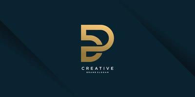 logotyp p med kreativ konceptdesign för företag, person, marknadsföring, vektor del 4