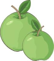 zwei grüne Äpfel