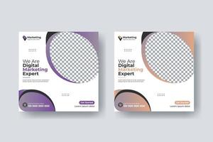 Social-Media-Post-Quadrat-Flyer digitales Marketing-Template-Design