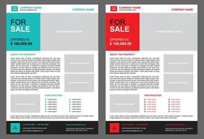 kreatives immobilien-flyer-design vektor