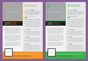 Newsletter-Design für Business-Fallstudien vektor