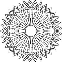 kungliga mandala konstverk för dekoration, design, tatuering, fred vektor