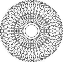 Vintage-Mandala-Design zum Entwerfen von Vorlagen, Tätowierungen, Ornamenten vektor