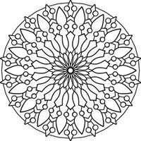 Vintage-Mandala-Design zum Entwerfen von Vorlagen, Tätowierungen, Ornamenten vektor