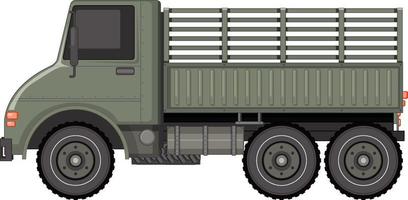 Militärfahrzeug auf weißem Hintergrund vektor