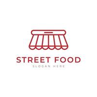 street food logotyp för restaurang café bar logotyp design vektor