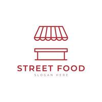 street food logotyp för restaurang café bar logotyp design vektor