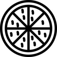 italienische pizzavektorillustration auf einem hintergrund. hochwertige symbole. vektorikonen für konzept und grafikdesign. vektor