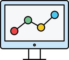 analytics isolerade vektor ikon som enkelt kan ändra eller redigera