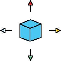 Datenbank isoliertes Vektorsymbol, das leicht geändert oder bearbeitet werden kann vektor