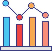 Analytics-Vektorsymbol, das leicht geändert oder bearbeitet werden kann vektor