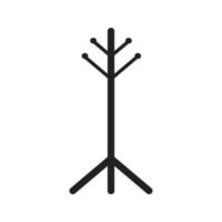 Symbol für Garderobenständer vektor