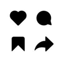 Social-Media-Vektorsymbol isoliert auf weißem Hintergrund vektor