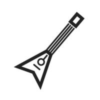 Symbol für E-Gitarrenlinie vektor