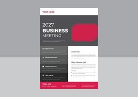 Flyer-Vorlagendesign für Geschäftskonferenzen, kreatives Vorlagendesign für Unternehmensflyer, Broschürendesign für Konferenzplakate