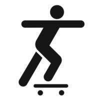 Skateboard-Symbol auf weißem Hintergrund. Vektor-Illustration. vektor