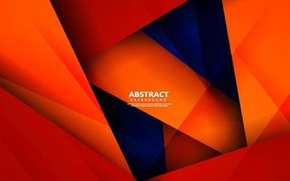 abstrakt överlappande lager orange färg bakgrund vektor