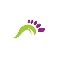 Fußpflege-Symbol-Logo-Design-Vorlage vektor